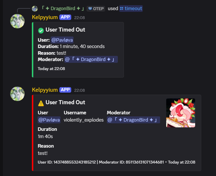 Timeout command example
